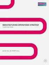 book Manufacturing operations strategy