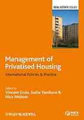 book Management of privatised housing : international policies & practice