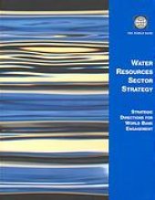 book Water Resources Sector Strategy : Strategic Directions for World Bank Engagement