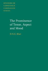 book The Prominence of Tense, Aspect and Mood