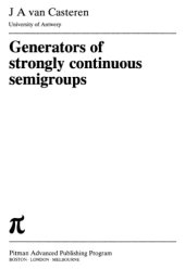 book Generators of Strongly Continuous Semigroups