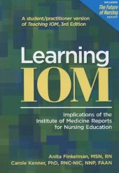 book Learning IOM: Implications of the Institute of Medicine Reports for Nursing Education