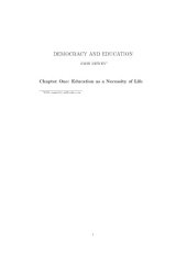 book Democracy and education