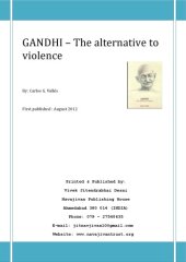 book Gandhi : the alternative to violence