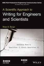 book A Scientific Approach to Writing for Engineers and Scientists