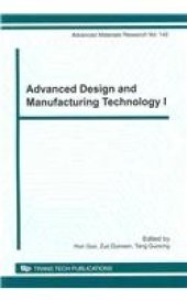 book Advanced Design and Manufacturing Technology I