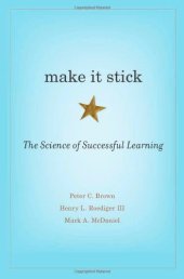 book Make It Stick: The Science of Successful Learning