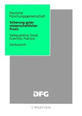 book Sicherung guter wissenschaftlicher Praxis: Safeguarding Good Scientific Practice