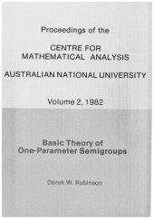 book Basic theory of one-parameter semigroups