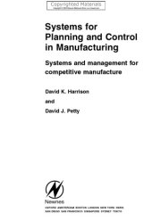 book Systems for planning and control in manufacturing : systems and management for competitive manufacture