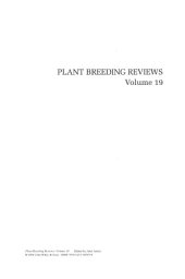 book Plant breeding reviews Volume 19