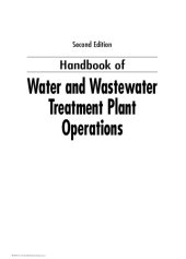 book Handbook of water and wastewater treatment plant operations