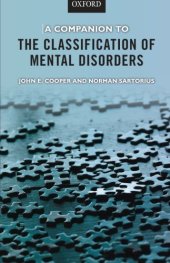 book A Companion to the Classification of Mental Disorders