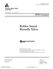 book AWWA standard for rubber-seated butterfly valves