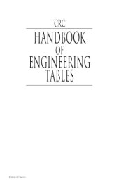 book CRC handbook of engineering tables