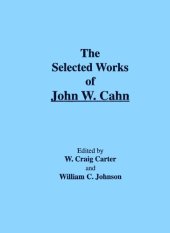 book The selected works of John W. Cahn