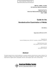 book Guide for the nondestructive examination of welds