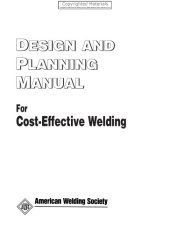 book Design and planning manual : for cost-effective welding