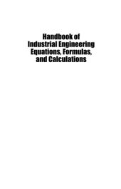 book Handbook of industrial engineering equations, formulas, and calculations