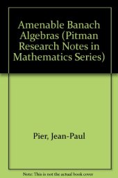 book Amenable Banach Algebras