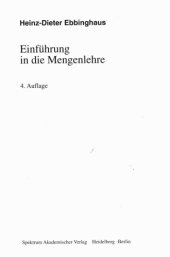 book Einführung in die Mengenlehre