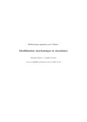 book Modélisation stochastique et simulation - Cours et applications