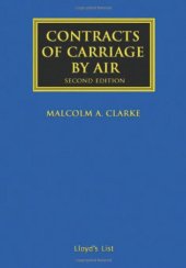 book Contracts of Carriage by Air