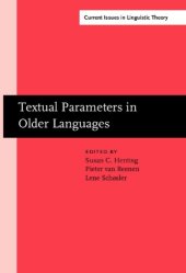 book Textual Parameters in Older Languages