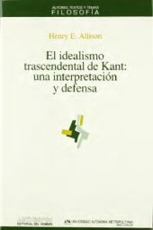 book El idealismo trascendental de Kant: una interpretación y defensa