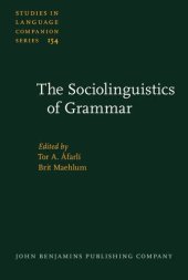 book The Sociolinguistics of Grammar