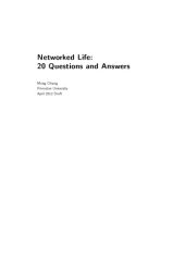 book Networked Life : 20 Questions and Answers