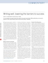 book Writing well: lowering the barriers to success