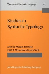 book Studies in Syntactic Typology