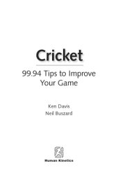 book Cricket : 99.94 tips to improve your game