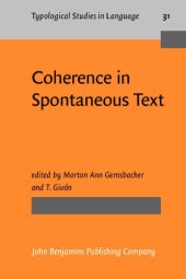 book Coherence in Spontaneous Text