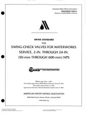 book AWWA standard for swing-check valves for waterworks service, 2 in. through 24 in. NPS