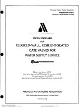 book AWWA standard for reduced-wall, resilient-seated gate valves for water supply service