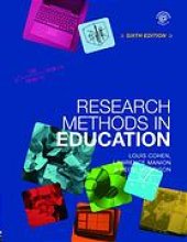 book Research methods in education