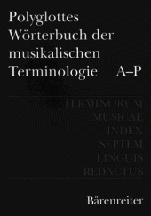 book Polyglottes Wörterbuch der musikalischen Terminologie: Terminorum Musicae Index Septem Linguis Redactus. German, English, French, Italian, Spanish, Hungarian,Russian