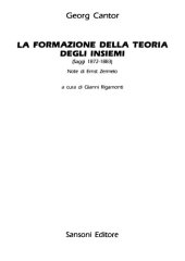 book La formazione della teoria degli insiemi