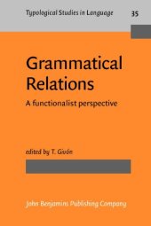 book Grammatical Relations: A Functionalist Perspective