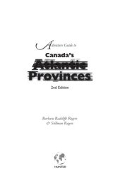 book Adventure guide to Canada's Atlantic provinces