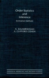 book Order Statistics and Inference. Estimation Methods