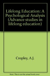 book Lifelong Education. A Psychological Analysis