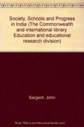 book Society, Schools and Progress in India