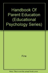 book Handbook on Parent Education