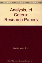 book Analysis, et Cetera. Research Papers Published in Honor of Jürgen Moser's 60th Birthday