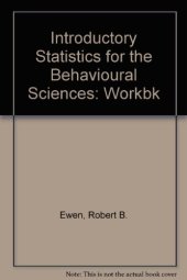 book Workbook for Introductory Statistics for the Behavioral Sciences