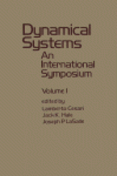 book Dynamical Systems. An International Symposium, Volume 1