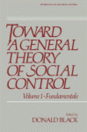 book Toward a General Theory of Social Control. Fundamentals